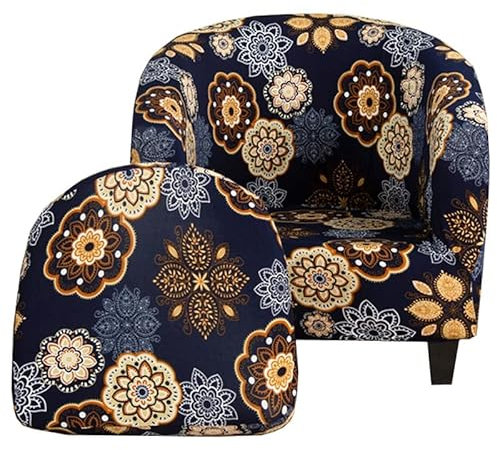 AQIGR Sesselüberwürfe Samt Club Stuhlhussen Cocktailsessel Hussen Sesselschoner Sesselhusse Sesselbezug Spandex Elastisch Husse für Clubsessel (Color : #13, Size : 1 Stück)