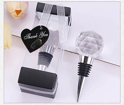 Apribottiglie per feste a tema e souvenir di matrimonio, bomboniere,decorazioni bar a tema,Decorazioni cerimonie, cavatappi da vino tappo per vino (crystal stopper)