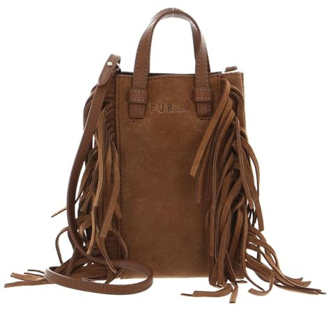 Furla Miastella Mini Vertical Crossbody Bag Cognac H