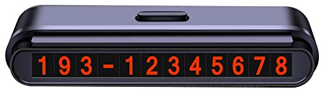 Aublinto Auto Dashboard Telefonnummer,Auto Telefonnummer Inhaber Auto Telefonnummer Stand Auto Temporäres Parken Auto Telefonnummern Karte Temporäre Parkplätze Nummernschild