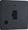 BG Electrical Unswitched Fused Connection Unit with LED Power Indicator and Flex Outlet, Fused Spur FCU, Double Pole, Screwless Front Plate, Round Edges, Evolve, Matt Grey, 13A, PCDMG54B