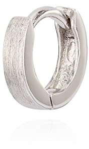 NKlaus Creole silber matt für Damen, 9mm baby klein 925 Einzel, 1 Stück