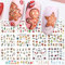 24 Stile Nagelsticker Weihnachten Wassertransfer Nagelaufkleber,Christmas Nail Art Stickers 3D Nailart Wasserabziehbilder Transfer Nail Sticker Weihnachtsbaum Schneemann Winter Nageldesign Aufkleber