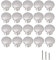 ShipeeKin 20x Cabinet Knobs Satin Brushed Nickel Chest Drawer Dresser Pull Handles Door Knob 30mm for Kitchen Cupboard Furniture Bathroom