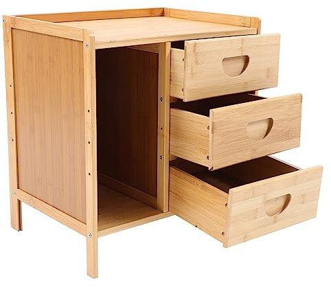MERRYHAPY 1stück Holz Nachttisch Aus Massivholz Elegantes Design Für Schlafzimmer Stabile Bauweise Umweltfreundliches Material Multifunktionales Möbelstück
