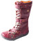 TMA EYES Botas de cuero con cordones a la moda para mujeres adultas rojas talla 41 EU