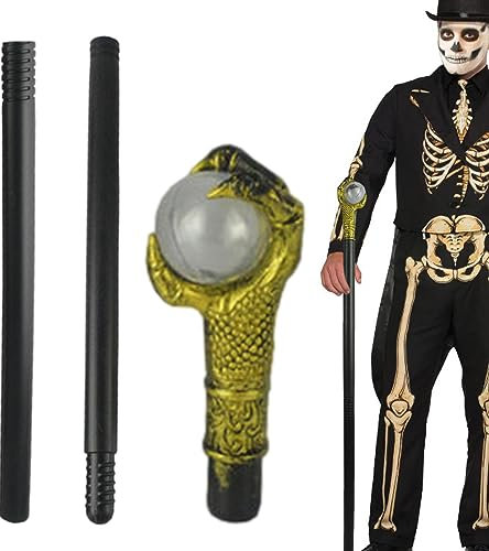 Halloween- -Spazierstock-Spielzeug - Halloween Zauberstab Stock - Halloween Cosplay König Spazierstock Spielzeug für Erwachsene Kinder Karneval Neamou