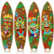 Blulu Surfbrett-Wanddekoration, Surfbrett, Wandbehang, Schild, Holz, Stranddekoration, Sommer-Themen-Dekor, hawaiianische Luau-Party-Dekoration für Zuhause, Bar, Aloha, tropische Geburtstagsparty