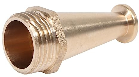Kupfer Hochdrucksprühdüse 1/2 Zoll Außengewinde für Reinigung | Gold, Korrosionsbeständig und Rostfrei, ohne Kunststoffteile, für Terrasse und Einfahrt