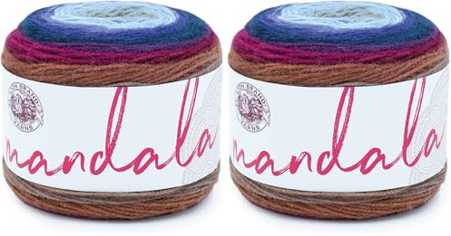 Lion Brand Yarn Company 525-222 Mandala Yarn, Griffin, One Skein (Pack of 2)