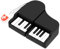 BORLTER CLAMP USB Stick 32GB, USB 2.0 Memory Stick Flash Drive Thumb Drive Piano Shape Novelty Pendrive for External Data Storage