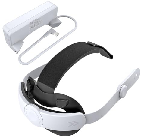 GETBSTOOP Akku-Kopfgurt for （Meta Quest） 3s/Quest 3, Quest 3 ergonomisches Zubehör mit 18500 mWh Akku, verstellbares Elite-Ersatzzubehör for （Meta Quest） 3s/Quest 3