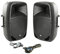 MUSIC STORE Aktives Lautsprecher Set, 15 Topteil, 250W RMS, 700W Peak, 116dB SPL, Integrierter Mixer, Bluetooth, 740x480x395mm