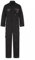 PixelKnit® Mens Overall Boiler Suit - Heavy Duty Lightweight Coverall Protective Safety Workwear Multi Pocket Suit With Button Closure Elasticated Waist (Black-Grey, XX-Large)