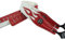 ADIYA Flame Guitar Strap PU Leather Soft Comfortable Double Strap for All Kinds of Guitars|Bass|Banjo|Mandolin, Adjustable Length (White Red Flame)