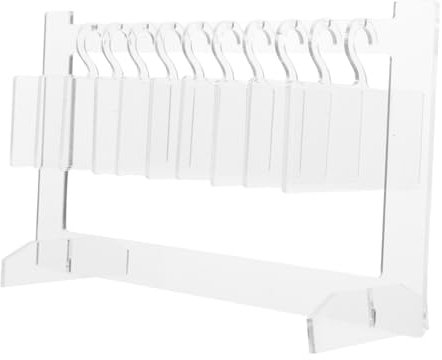 SHERCHPRY Acrylic False Nails Display Board Small Size Nail Art Display Stand Hanger Organizer Rack for Salon Storage