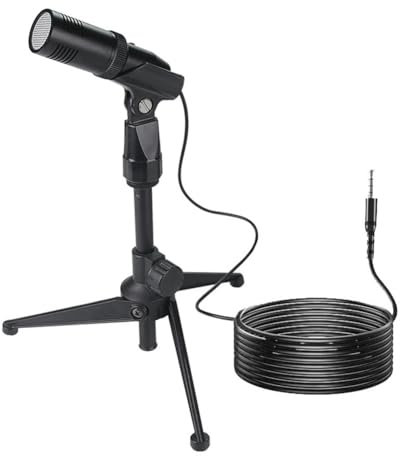 Yominerr Microphone à Condensateur pour Enregistrement de Bureau pour PC, Ordinateur Portable, Streaming, Jeux Vidéo, Podcasts, Chant