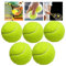 Klassische gelbe Übungs-Tennisbälle, druckloser Trainingsball, weicher Gummi-Tennisball, Durchmesser 6,3 cm, ideal für Anfänger, Profis, Haustier-Spielbälle, 5 Stück