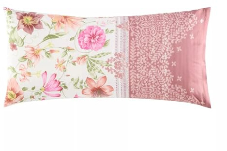 Bassetti Casablanca Kissenhülle zu Bettwäsche aus 100% Baumwollsatin in der Farbe ROSA P1, Maße: 40x80 cm - 9332171