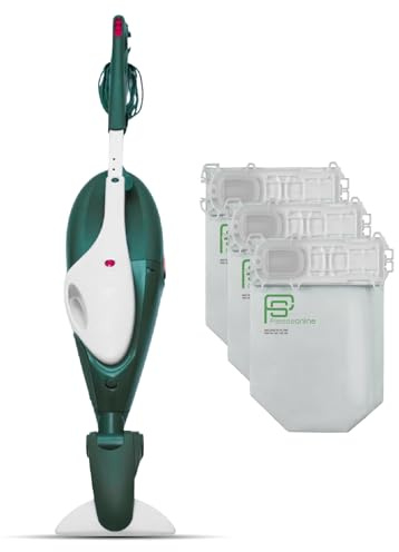 Aspirapolvere Folletto VK136 -RICONDIZIONATA- + Spazzola HD35 CON RUOTE, Ideale Per Tutti i Pavimenti, Cavo Estraibile 7m, 2 Velocità, Filtro HEPA, Igienizzato e Pronto all'Uso + 12 SACCHETTI