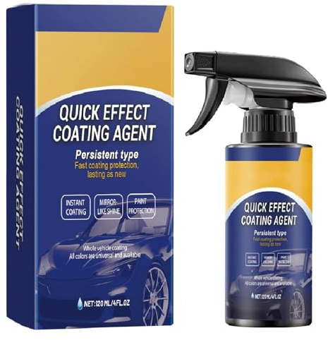 Quick Effect Coating Agent, 3 in 1 Hoher Schutz Schnelles Auto-Beschichtung Spray, Schnellwirkungs-Beschichtungsmittel, Auto-Beschichtungsspray, Autos Kratzer Entferner, Wasserfestes, öLfestes (1)