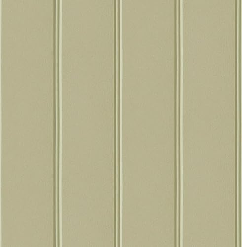 Fine Decor FD43981 Painted Wood Panel Wallpaper, Light Moss Green