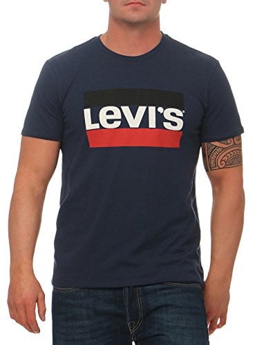 Levi's Men's Sportswear Logo Graphic T-Shirt, Dress Blues, XL