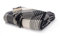 EHC Premium Reversible 100% Cotton Large 150 x 200 cm Tartan Throws for Sofa, Armchair Bedspread, Black