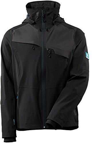 Mascot 17001-411-0918-XL Arbeitsjacke Advanced wasserdicht, Schwarz/Dunkelanthrazit, XL