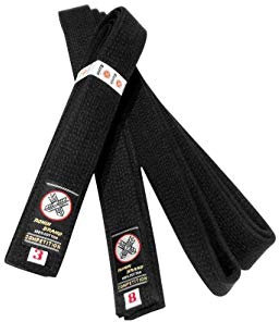 Ronin Deluxe Baumwolle Schwarz Gürtel für Karate, Judo, Tae Kwon Do, Aikido, Jujitsu Kampfsport (8)