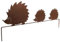 Wunderschöner & Hochwertiger Gartenstecker - Tier Figur Rost Stecker/Tierfigur Große Auswahl Edelrost Gartenfigur Metall Gartendeko (Igelfamilie - Breite 75cm)