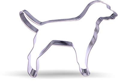 Cortador de galletas de perro labrador de 11,6 cm, acero inoxidable