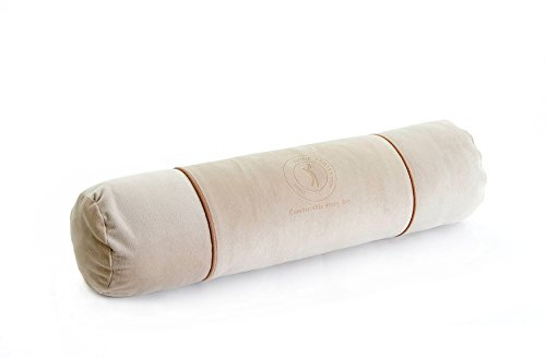 Alibo Cylinder Neck And Head Relax Pain Relief Pillow Cervical Round Roll 21×5 Long Bolster For Back Sleeper Bed Sleeping Supports Leg Massage Pillow With Washable Pillowcase