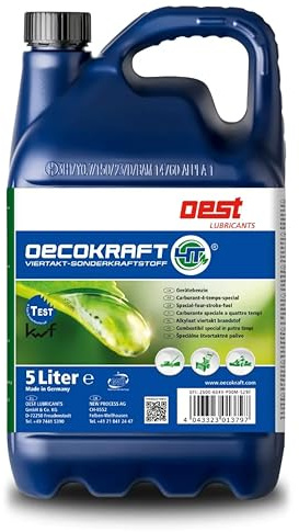 OEST Oecokraft® 4T | Alkylatbenzin | Sonderkraftstoff | Pitbike, Gokart, Rasenmäher- und 4T Notstromaggregat Benzin - 5 Liter