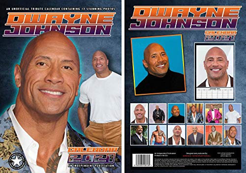 DWAYNE JOHNSON Kalender 2021 Tributkalender Wandkalender NEU DIN A3