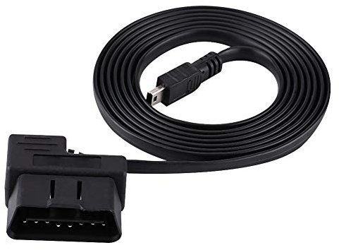 Câble USB OBD2 Adaptateur d'extension de diagnostic de voiture 16 broches vers mini câble USB, 180 cm