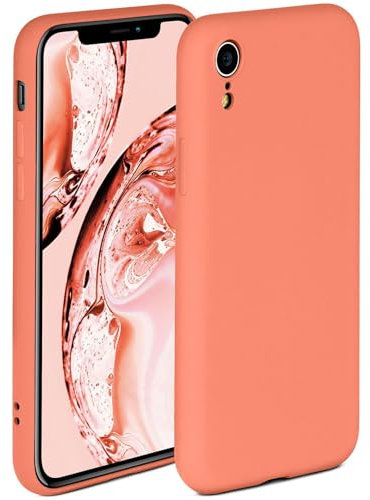 ONEFLOW Soft Case für iPhone XR Hülle aus Silikon mit Kameraschutz, Silikonhülle mit erhöhtem Schutz fürs Display, Backcover Schutzhülle, weiche Handyhülle, Koralle
