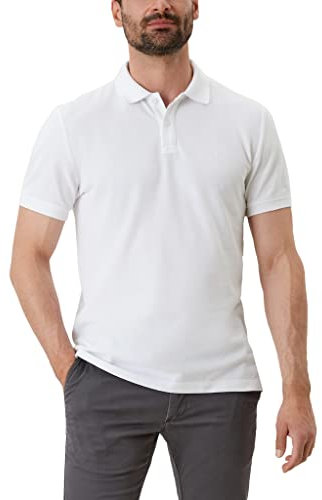 s.Oliver Herren 2024581 Polohemd, 0100 weiß, 3XL