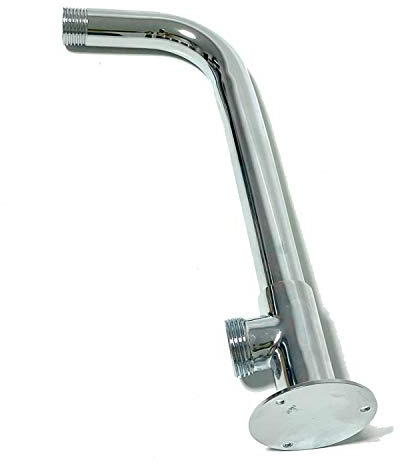 Soytich Wandscheibe und Wandarm in Verschiedene Varianten/länge Zulaufarm Wandanschluss., Form und Länge:Wandscheibe3+Arm 50cm