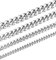 Jewow Edelstahl (8mm,51cm) massiv Panzerkette Halskette für Herren Breite 6/8/10/12mm, Länge 46-76cm Wählbar