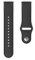 Hama Fitbit Uhrenarmband 22 mm (verstellbares Ersatzarmband für Smartwatch Fitbit Versa 2, Versa, Versa Lite, Fitbit Armband zum Tauschen, Silikon Wechselarmband, Edelstahl Knopf) schwarz