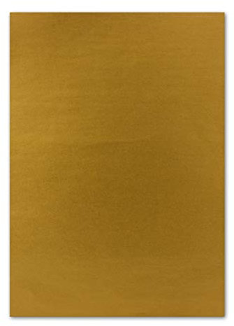100 Blatt DIN A5 Papier - Gold Metallic - 120gr - 14,8 x 21cm - Bastelbogen Tonpapier Bastelpapier Briefbogen - FarbenFroh by GUSTAV NEUSER