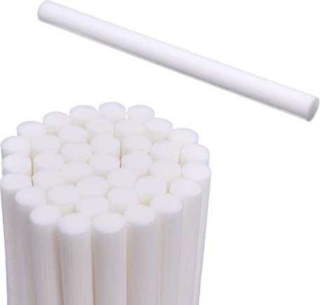 DBOO 40 Pieces Humidifier Sticks Filter Refill Sticks Wicks Replacement Cotton Sticks Humidifier Filter Stick Car Diffuser Sponge Refill Sticks Wick for USB Radiator Mini Humidifiers Bedroom (4 Inch)