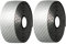 MoreChioce Fahrrad Lenkerband, 2 Stück Fahrrad Lenkerbänder Wraps Anti-Rutsch Atmungsaktiv PU Leder Lenkerband Abklebeband mit 2 Lenkerstopfen für Mountainbike Rennrad,Silber
