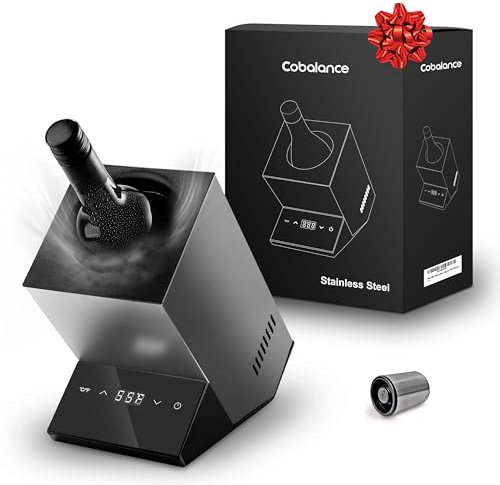Cobalance Enfriador de vino eléctrico, enfriador de botella individual para vino de 750 ml o algo de champán, enfriadores portátiles que mantienen el frío hasta 24 horas, enfriadores personalizados en