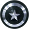 ENCORE HOME DECOR Antikes handgefertigtes Mittelalter-schwarzes Captain America-Schild, Metall-Requisite Replik