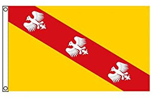 Stormflag Drapeaux Lorraine 90x150cm Drapeau Lorrain-Lorraine-et-Barrois 3x5ft en polyester 90g avec œillets et Double couture