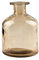 Bicuzat Vase en verre transparent à visage lisse pour fleurs, bourgeons, pot hydroponique pour la maison, le bureau, la chambre, la fête, jaune court