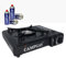 Réchaud à Gaz Camping Universel Gaz Portable Camp Bistro Chauffage d'appoint 1 Flamme avec Mallette de Transport Allumage Piézo Électronique et Flamme Réglable + 4 cartouches de Gaz