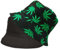 Alsino Anglerhut Fischerhut Sonnenhut Bucket Hat Reversibel Freizeithut Outdoor Wende-Hut Sommermütze Herbst Camping Reisen Wandern - für Damen Herren Kinder, Motiv wählen:Hanfblatt grün